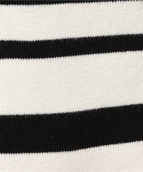 DISCOAT（ディスコート）の「【Discoat】ランダムボーダーノースリニット（ニット/セーター・レディース・キャメル/オフホワイト/ネイビー・LARGE/MEDIUM）」の6枚目の写真