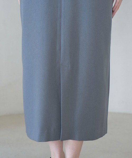 VIS（ビス）の「【防シワ】パウダリーツイルIラインジャンパースカート（ジャンパースカート・レディース・ブラック/チャコールグレー・FREE）」の16枚目の写真