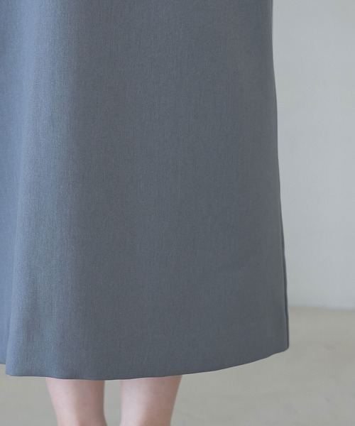 VIS（ビス）の「【防シワ】パウダリーツイルIラインジャンパースカート（ジャンパースカート・レディース・ブラック/チャコールグレー・FREE）」の11枚目の写真