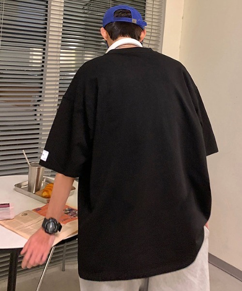 MGV（エムジーヴィー）の「フロントレタリングTシャツ（Tシャツ/カットソー・メンズ・ホワイト/ブルー/ブラック・MEDIUM/LARGE/X-LARGE）」の9枚目の写真