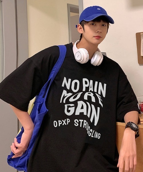 MGV（エムジーヴィー）の「フロントレタリングTシャツ（Tシャツ/カットソー・メンズ・ホワイト/ブルー/ブラック・MEDIUM/LARGE/X-LARGE）」の5枚目の写真