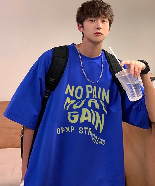 MGV（エムジーヴィー）の「フロントレタリングTシャツ（Tシャツ/カットソー・メンズ・ホワイト/ブルー/ブラック・MEDIUM/LARGE/X-LARGE）」の7枚目の写真