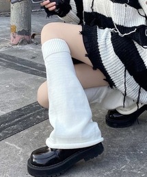 ALTROSE | Y2Kシンプル 韓国 レッグカバー レッグウォーマー ニット(レッグウォーマー)