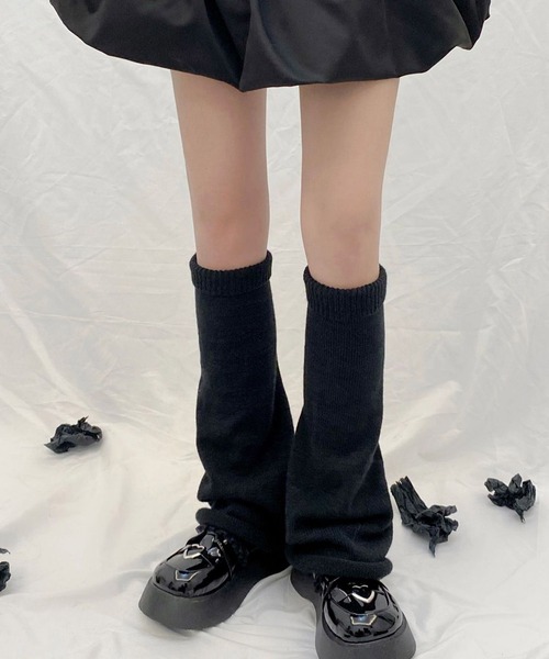 Y2K】d.i.aレッグウォーマー BLACK ふわふわ Y2K】d.i.aレッグ