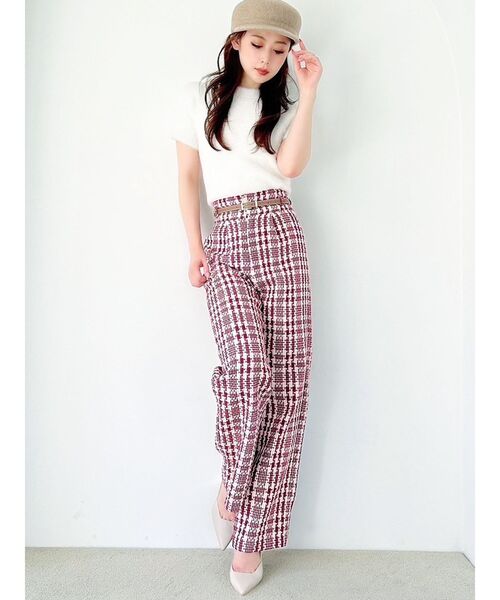 RESEXXY（リゼクシー）の「ミニシャギーニットトップス（ニット/セーター・レディース・ブルー/ホワイト/ブラック・FREE）」の14枚目の写真