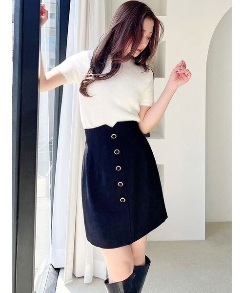 RESEXXY（リゼクシー）の「ミニシャギーニットトップス（ニット/セーター・レディース・ブルー/ホワイト/ブラック・FREE）」の17枚目の写真