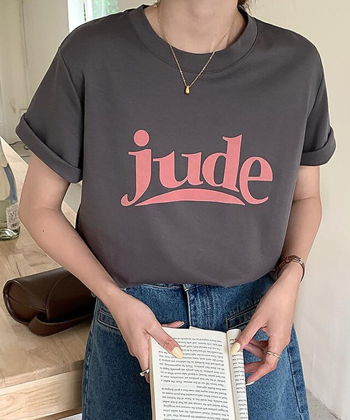Girly Doll(ガーリードール)の「レトロロゴプリントTシャツ(Tシャツ/カットソー・レディース・ブラック/ホワイト/グレー/ピンク・M/L)」の14枚目の写真