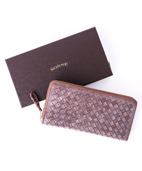 SONNE（ゾンネ）の「【SONNE/ゾンネ】SOM001 LONG ZIP WALLET（財布・メンズ・ブラック/ブラウン・FREE）」の2枚目の写真