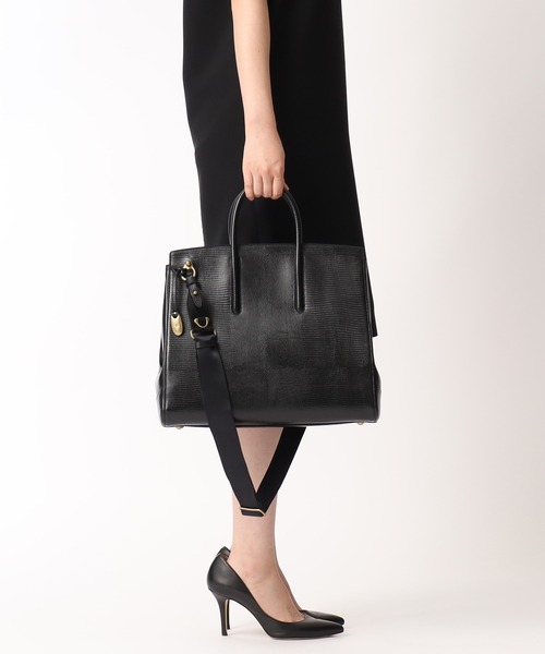 TOFF&LOADSTONE(トフアンドロードストーン)の「ジョリー リザード(L)with テープショルダーストラップ(ビジネスバッグ・レディース・グレー系その他2/ブルー系・FREE)」の11枚目の写真