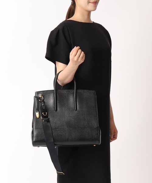 TOFF&LOADSTONE(トフアンドロードストーン)の「ジョリー リザード(L)with テープショルダーストラップ(ビジネスバッグ・レディース・グレー系その他2/ブルー系・FREE)」の19枚目の写真