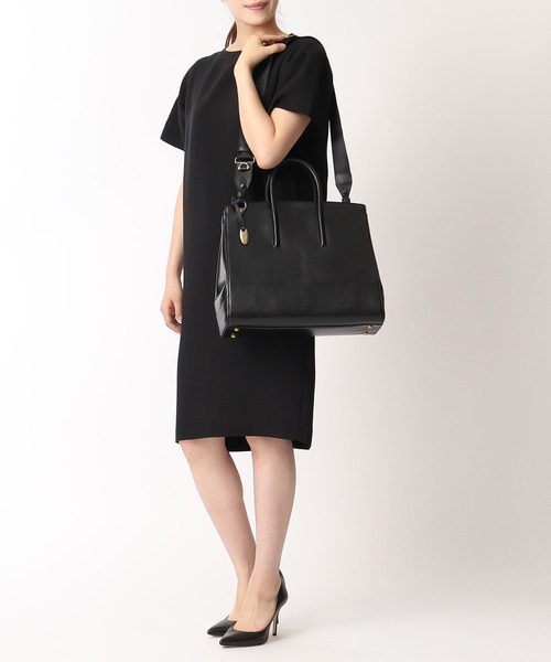 TOFF&LOADSTONE(トフアンドロードストーン)の「ジョリー リザード(L)with テープショルダーストラップ(ビジネスバッグ・レディース・グレー系その他2/ブルー系・FREE)」の4枚目の写真