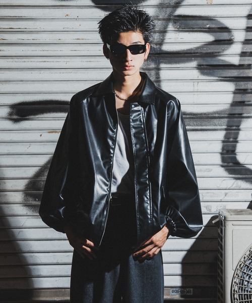 セール】ビッグシルエットジャケット（ブルゾン）｜kutir