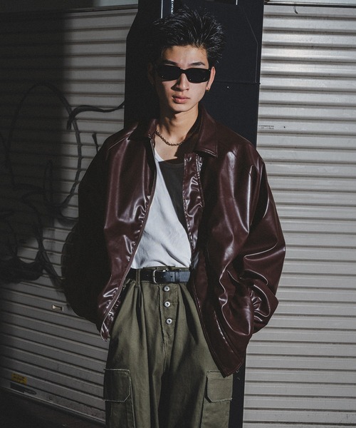 セール】ビッグシルエットジャケット（ブルゾン）｜kutir