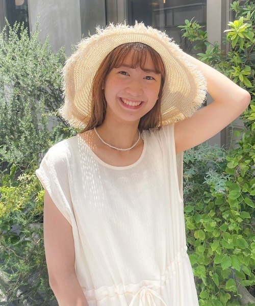 flower（フラワー）の「サニーフリンジハット（ハット・レディース・アイボリー・FREE）」の18枚目の写真