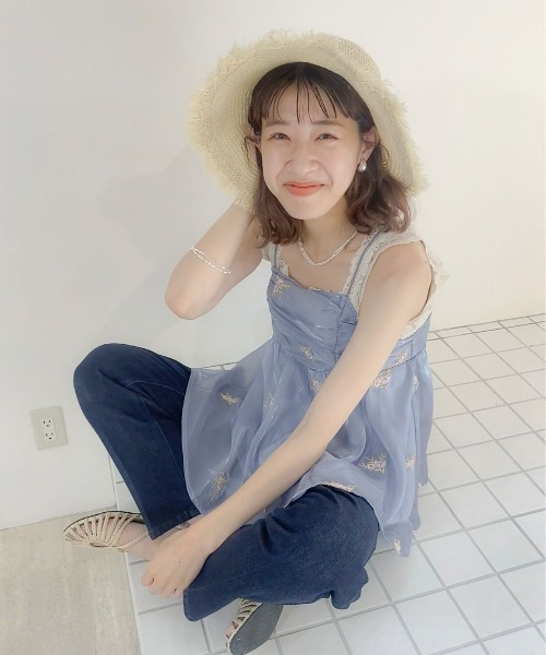 flower（フラワー）の「サニーフリンジハット（ハット・レディース・アイボリー・FREE）」の19枚目の写真