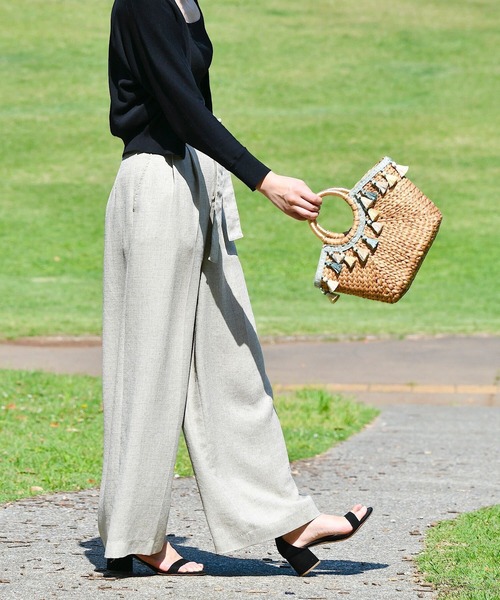 Le Jardin（ルジャルダン）の「【Le Jardin】タッセル かごバッグ ライトグリーン×ゴールド（かごバッグ・レディース・ライトグリーン・FREE）」の8枚目の写真