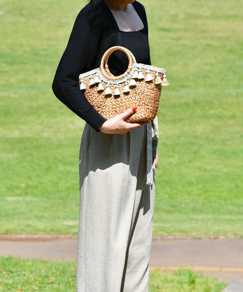 Le Jardin（ルジャルダン）の「【Le Jardin】タッセル かごバッグ ライトグリーン×ゴールド（かごバッグ・レディース・ライトグリーン・FREE）」の10枚目の写真