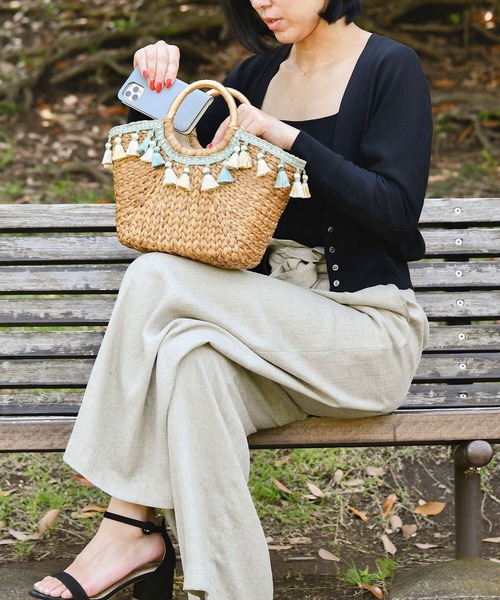 Le Jardin（ルジャルダン）の「【Le Jardin】タッセル かごバッグ ライトグリーン×ゴールド（かごバッグ・レディース・ライトグリーン・FREE）」の12枚目の写真