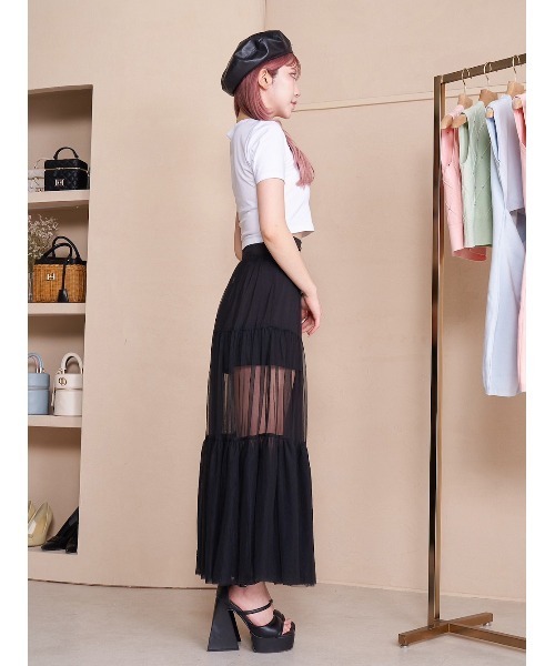 Darich（ダーリッチ）の「ロープグラフィックショートTシャツ（Tシャツ/カットソー・レディース・ホワイト/サックスブルー/ブラック・FREE）」の4枚目の写真