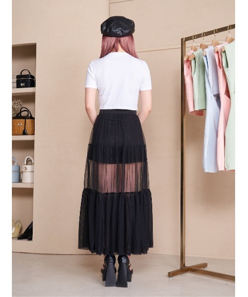 Darich（ダーリッチ）の「ロープグラフィックショートTシャツ（Tシャツ/カットソー・レディース・ホワイト/サックスブルー/ブラック・FREE）」の11枚目の写真