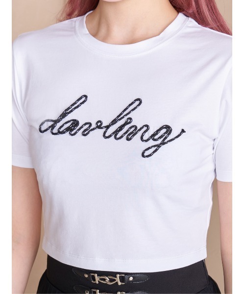Darich（ダーリッチ）の「ロープグラフィックショートTシャツ（Tシャツ/カットソー・レディース・ホワイト/サックスブルー/ブラック・FREE）」の10枚目の写真