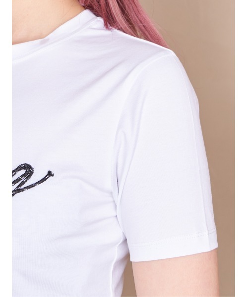 Darich（ダーリッチ）の「ロープグラフィックショートTシャツ（Tシャツ/カットソー・レディース・ホワイト/サックスブルー/ブラック・FREE）」の8枚目の写真
