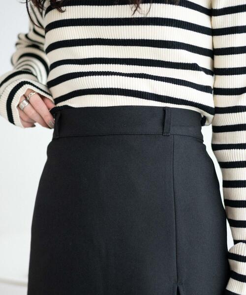 WEGO（ウィゴー）の「WEGO/スリットレイヤードスカパン（スカート・レディース・ライトブラウン/ブラック・FREE）」の5枚目の写真