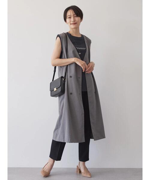 AMERICAN HOLIC(アメリカンホリック)の「Wボタンロングジレ1(ベスト・レディース・杢グレー/ブラック・FREE)」の8枚目の写真