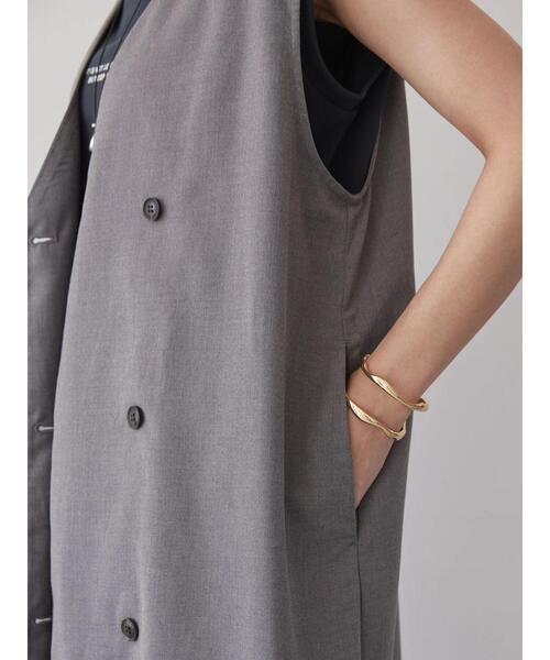 AMERICAN HOLIC(アメリカンホリック)の「Wボタンロングジレ1(ベスト・レディース・杢グレー/ブラック・FREE)」の12枚目の写真