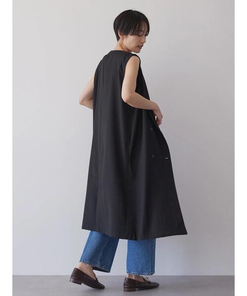 UN3D. アシンメトリー ロングジレ ベスト ダブル ロゴボタン 黒 M 美品 13_000000022893.jpg?1692756112