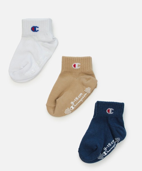 Champion(チャンピオン)の「champion / チャンピオン ソックス3足セット(ソックス/靴下・キッズ・ホワイト/ベージュ・9-14cm)」の4枚目の写真