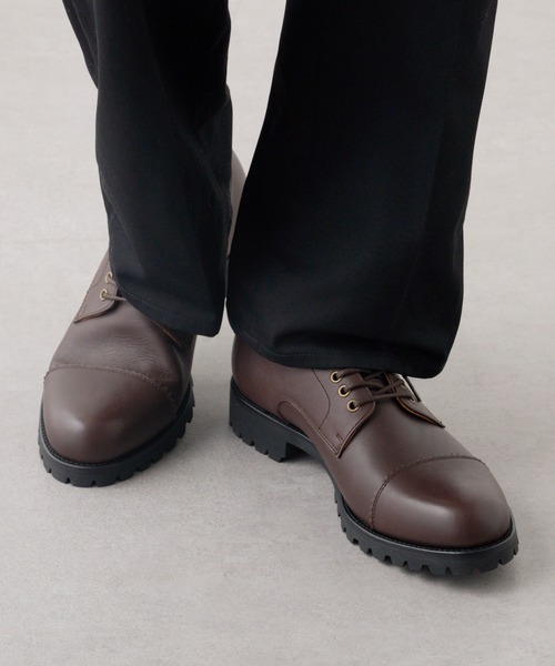 PADRONE】別注 DERBY STRAIGHT TIP SHOES PX7358-2016-14C