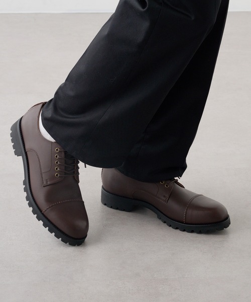 PADRONE】別注 DERBY STRAIGHT TIP SHOES PX7358-2016-14C