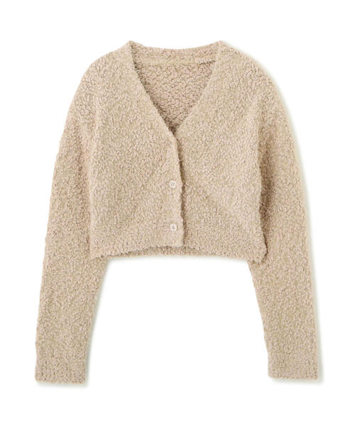 FREE'S MART（フリーズマート）の「◆［ＷＥＢ限定］ポップコーンフェザー前後２ＷＡＹカーディガン（カーディガン/ボレロ・レディース・ピンク/ホワイト/ブルー/イエロー/ベージュ・FREE）」の7枚目の写真