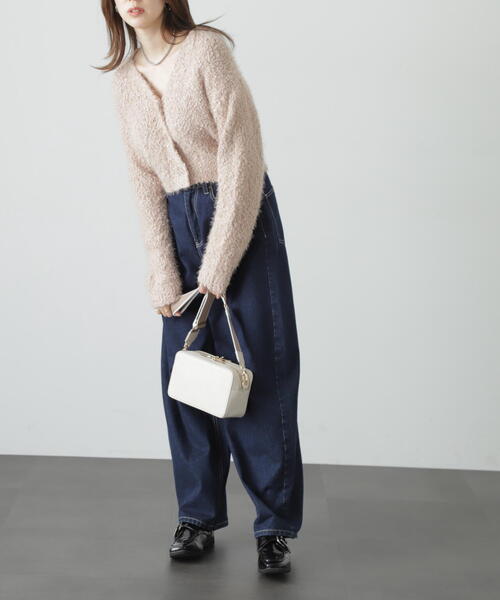 FREE'S MART（フリーズマート）の「◆［ＷＥＢ限定］ポップコーンフェザー前後２ＷＡＹカーディガン（カーディガン/ボレロ・レディース・ピンク/ホワイト/ブルー/イエロー/ベージュ・FREE）」の10枚目の写真