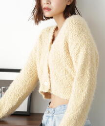 FREE'S MART | ◆［ＷＥＢ限定］ポップコーンフェザー前後２ＷＡＹカーディガン(カーディガン/ボレロ)