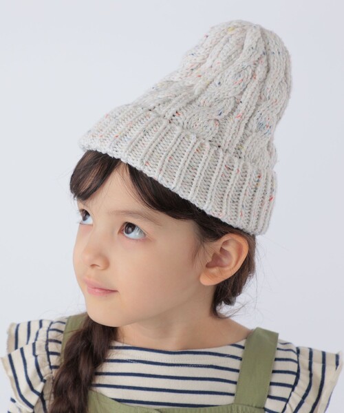 SHIPS（シップス）の「SHIPS KIDS:ネップ ビーニー（ニットキャップ/ビーニー・キッズ・レッド系その他/アイボリー・ONE SIZE）」の5枚目の写真