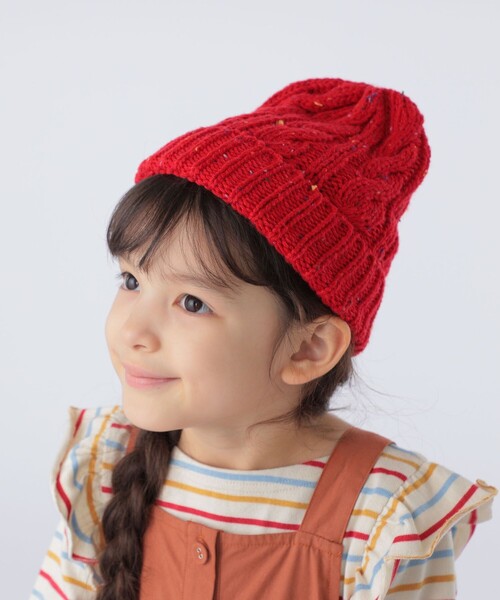 SHIPS（シップス）の「SHIPS KIDS:ネップ ビーニー（ニットキャップ/ビーニー・キッズ・レッド系その他/アイボリー・ONE SIZE）」の12枚目の写真