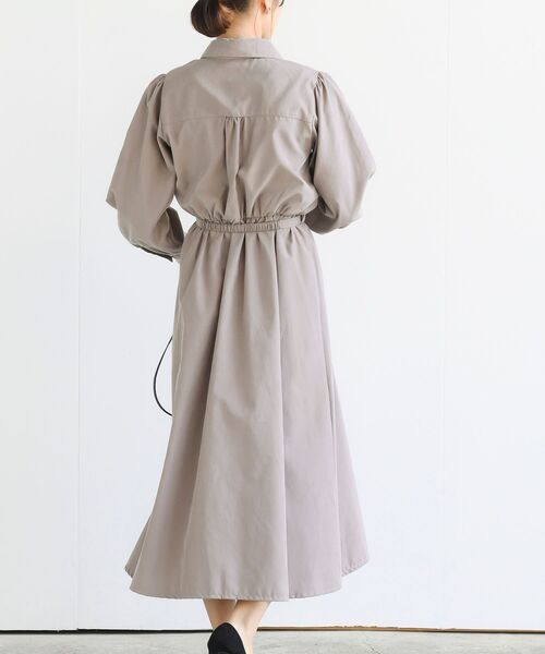 rps（アールピーエス）の「ベルト付きボータイワンピース（ワンピース・レディース・グレイッシュベージュ/ピンクベージュ/ブラック・フリー）」の16枚目の写真