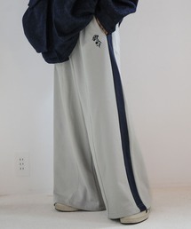 NILWAY | 花刺繍サイドライン袴スウェットパンツ(スウェットパンツ)