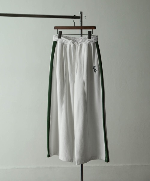 NILWAY（ニルウェイ）の「花刺繍サイドライン袴スウェットパンツ（スウェットパンツ・メンズ・アイボリー/チャコール/ライトグレー・SMALL/LARGE/MEDIUM）」の12枚目の写真