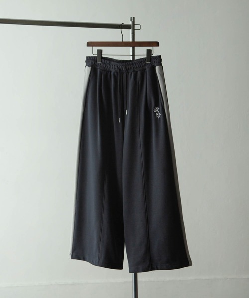 NILWAY（ニルウェイ）の「花刺繍サイドライン袴スウェットパンツ（スウェットパンツ・メンズ・アイボリー/チャコール/ライトグレー・SMALL/LARGE/MEDIUM）」の14枚目の写真