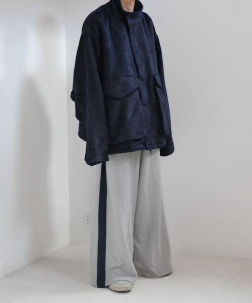 NILWAY（ニルウェイ）の「花刺繍サイドライン袴スウェットパンツ（スウェットパンツ・メンズ・アイボリー/チャコール/ライトグレー・SMALL/LARGE/MEDIUM）」の7枚目の写真