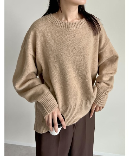 Re:EDIT（リエディ）の「アルパカタッチクルーネックニットプル