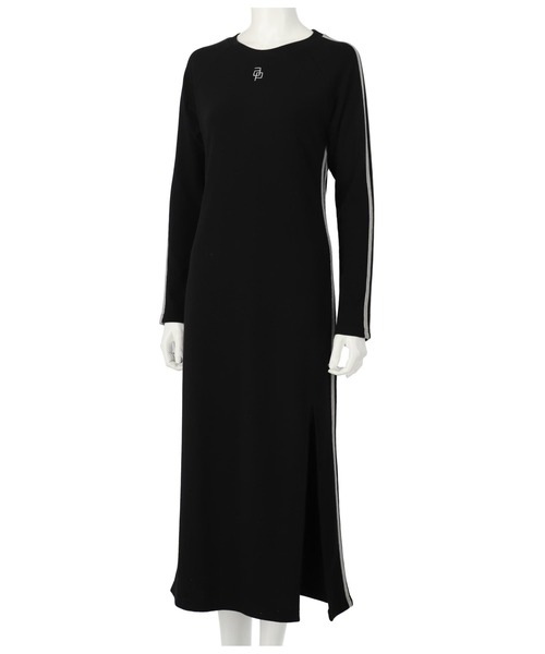 ANAP（アナップ）の「ラグランスリーブラインワンピースクルーネック長袖（ワンピース・レディース・ブラック/グレー・FREE）」の22枚目の写真