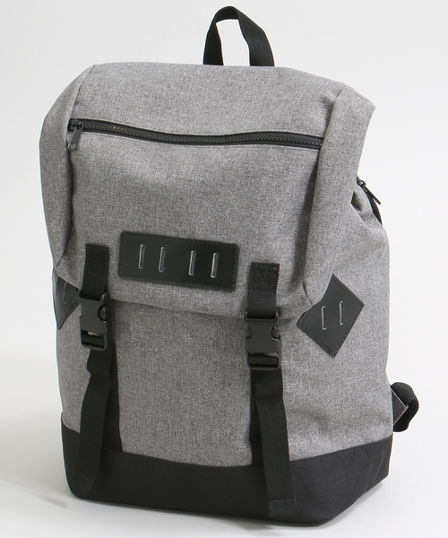 WEGO（ウィゴー）の「WEGO/ダブルバックルバックパック（バックパック/リュック・メンズ・ホワイト/ブラック/グレー/ダークグリーン/ネイビー・FREE）」の8枚目の写真