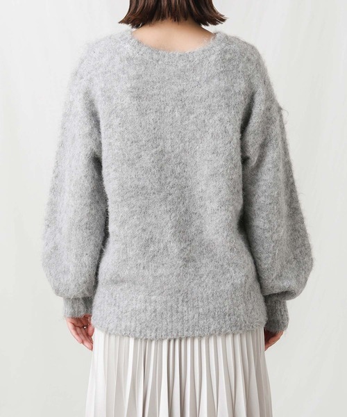 Gready Brilliant(グレディブリリアン)の「シャギークルーPOニット(ニット/セーター・レディース・グレー/レッド/ブラック・FREE)」の21枚目の写真