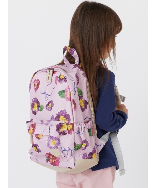 HAKKA KIDS（ハッカキッズ）の「アンティークプリムラプリントリュック（バックパック/リュック・キッズ・ピンク/ブルー・M/S）」の6枚目の写真