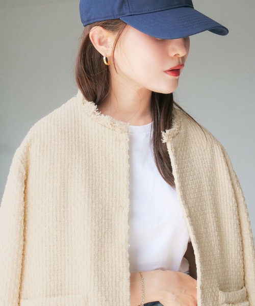 田中亜希子さんコラボ ] 低身長サイズあり 選べる2タイプツイード