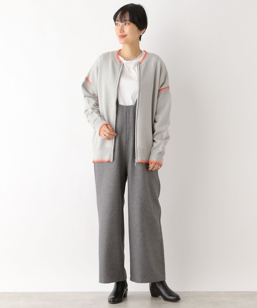 LEPSIM(レプシィム)の「7ゲージ配色ラインカーディガン 977028(カーディガン/ボレロ・レディース・ブラック/グレー/オフホワイト・FREE)」の11枚目の写真
